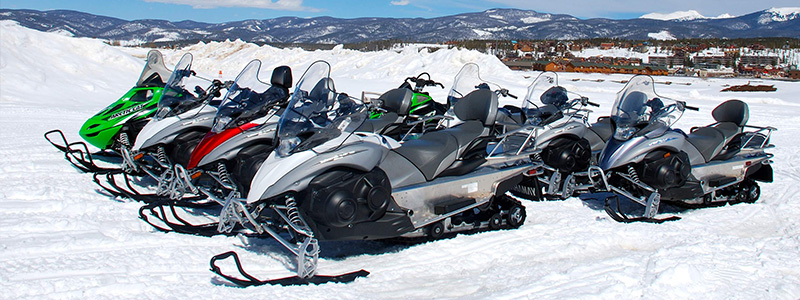 Snowmobiling in Winter Park