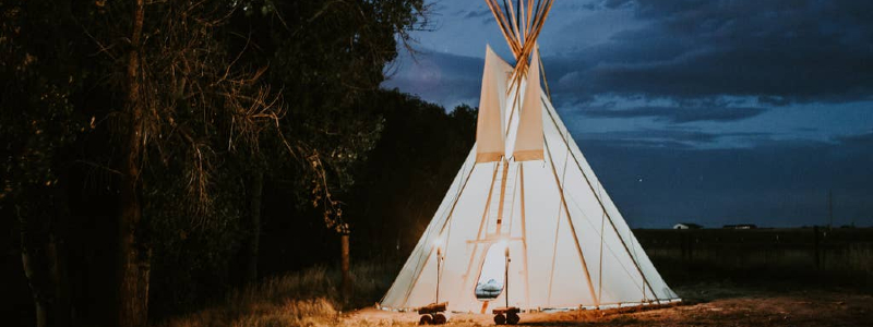 colorado glamping teepee