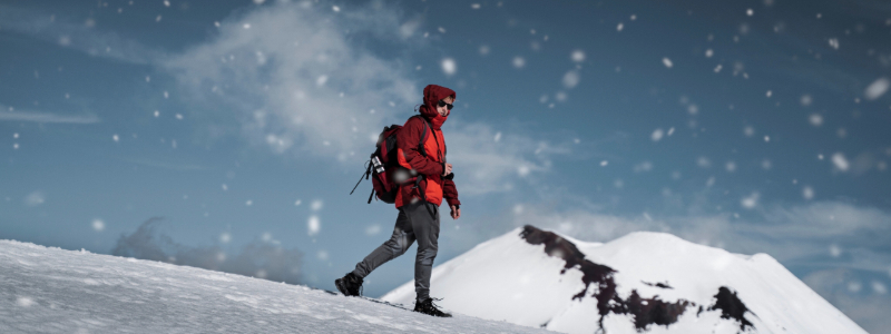 how to safely hike in winter